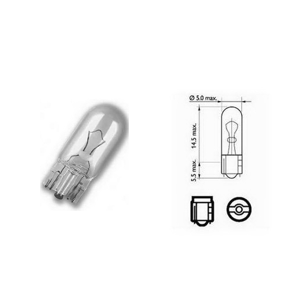 Žiarovka W1.2W LONG LIFE 12V 1,2W W2,1x4,5d